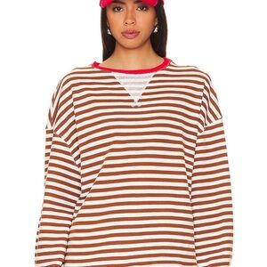 Free People Classic Striped Crew